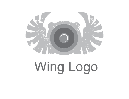 circles with phoenix wings music logo