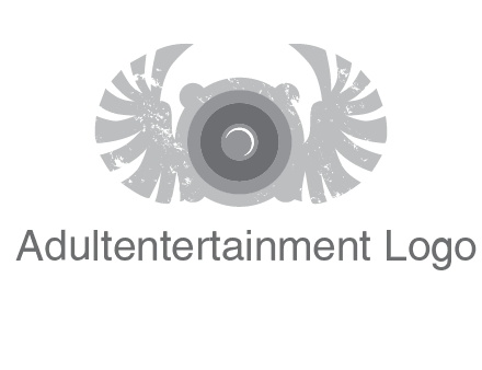 circles with phoenix wings music logo