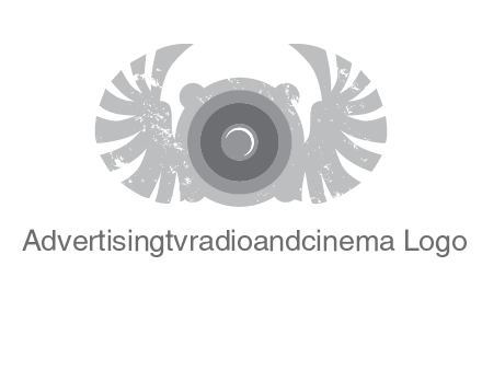circles with phoenix wings music logo
