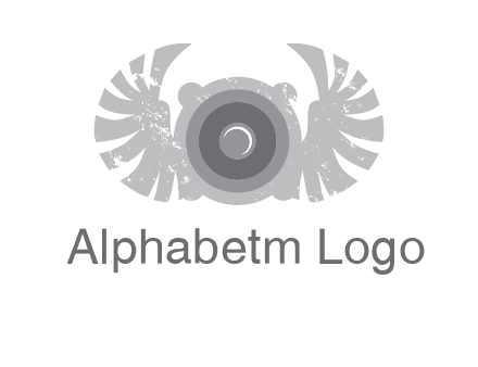 circles with phoenix wings music logo