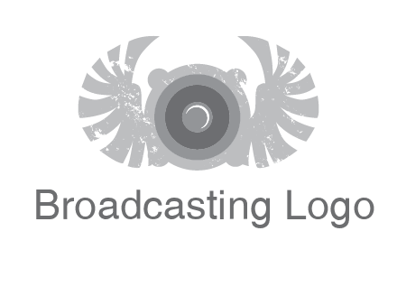 circles with phoenix wings music logo
