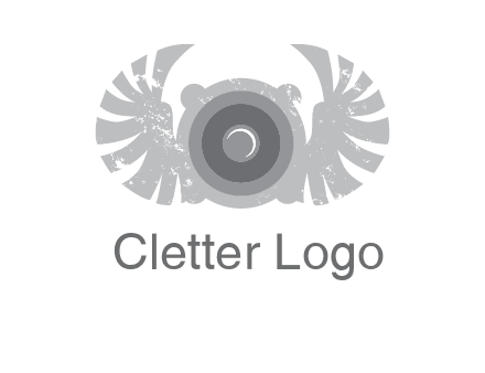 circles with phoenix wings music logo