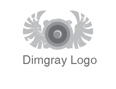 circles with phoenix wings music logo