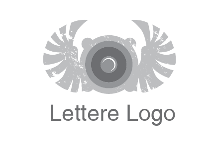 circles with phoenix wings music logo