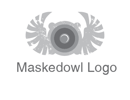 circles with phoenix wings music logo