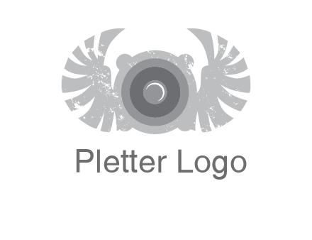 circles with phoenix wings music logo