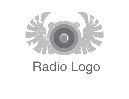 circles with phoenix wings music logo