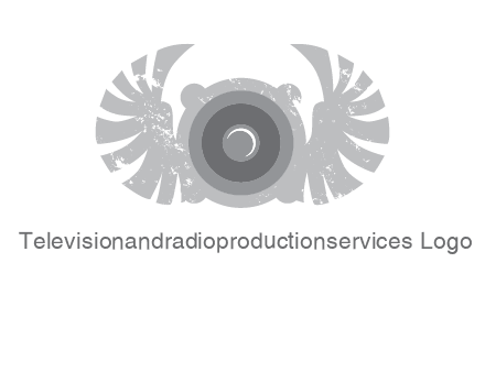 circles with phoenix wings music logo