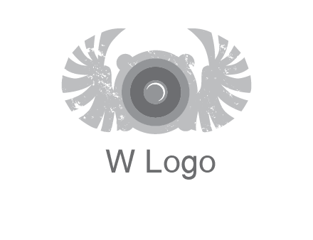 circles with phoenix wings music logo