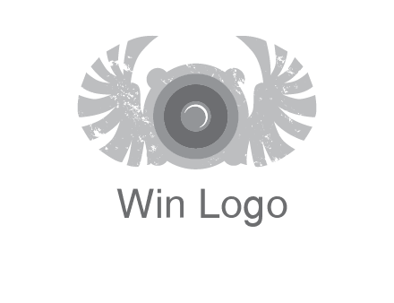 circles with phoenix wings music logo