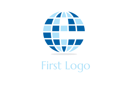 letter e globe logo