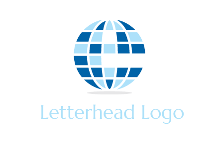 letter e globe logo