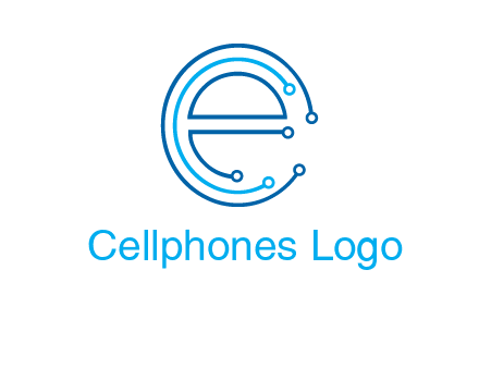 letter e connecting logo