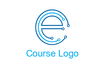 letter e connecting logo