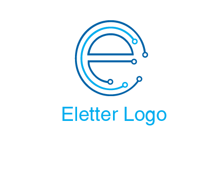 letter e connecting logo