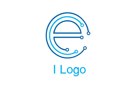 letter e connecting logo