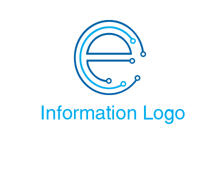 letter e connecting logo