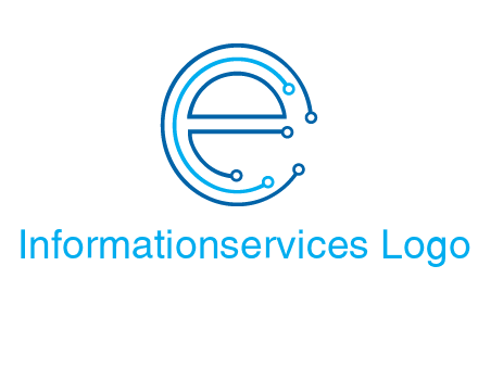 letter e connecting logo
