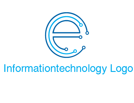 letter e connecting logo