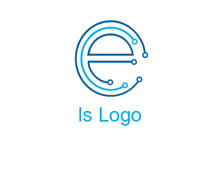 letter e connecting logo