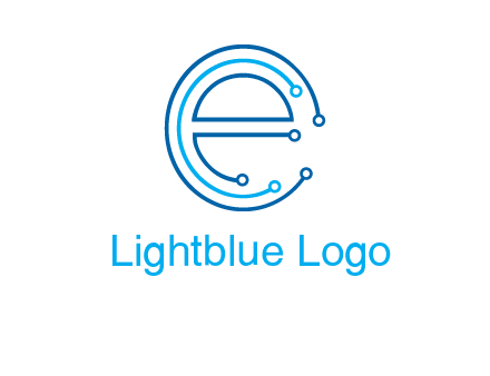 letter e connecting logo