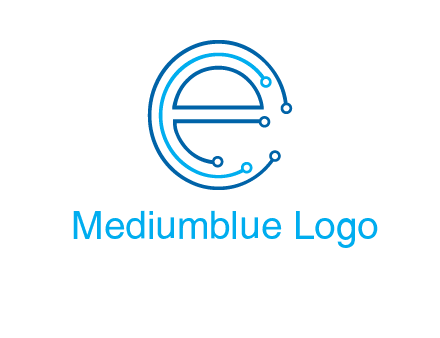 letter e connecting logo
