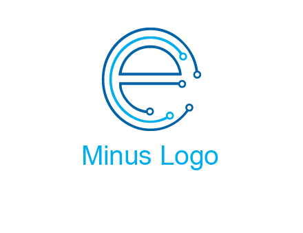letter e connecting logo