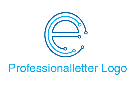 letter e connecting logo