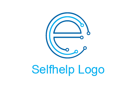 letter e connecting logo