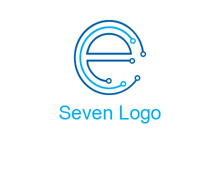 letter e connecting logo