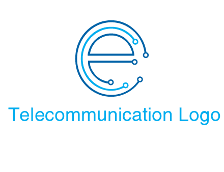 letter e connecting logo