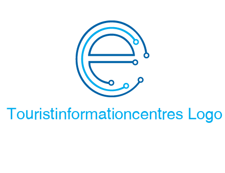 letter e connecting logo