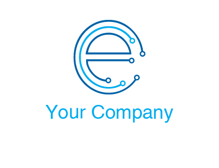 letter e connecting logo