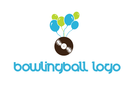 music disk and balloon vector