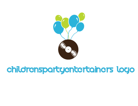 music disk and balloon vector