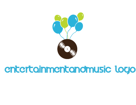 music disk and balloon vector