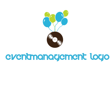 music disk and balloon vector