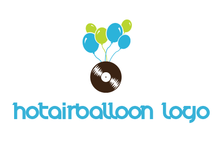 music disk and balloon vector