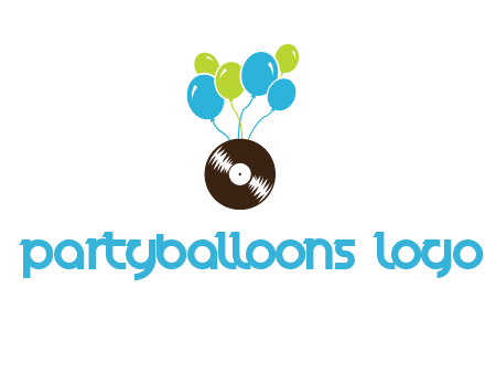 music disk and balloon vector
