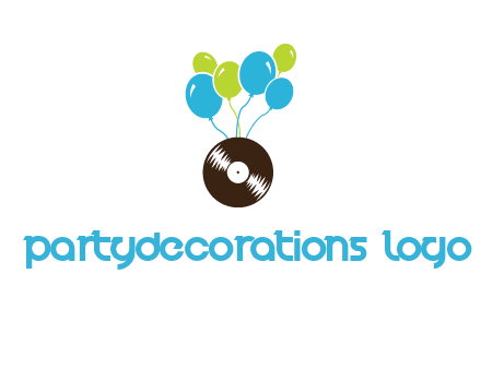 music disk and balloon vector