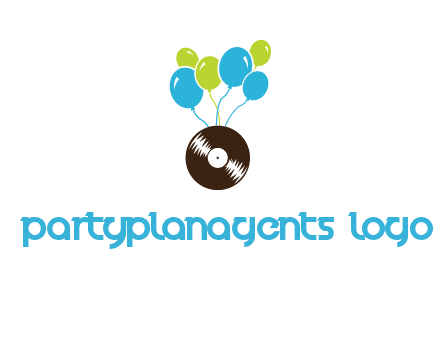 music disk and balloon vector