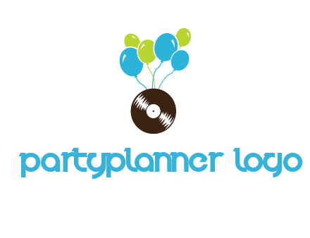 music disk and balloon vector