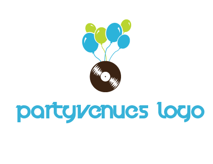 music disk and balloon vector