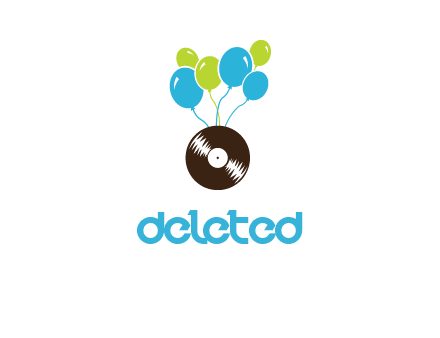 music disk and balloon vector