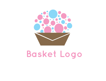 cupcake with envelope logo