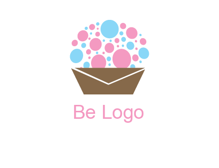 cupcake with envelope logo