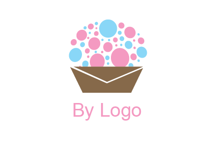 cupcake with envelope logo