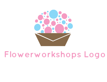 cupcake with envelope logo