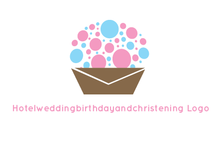 cupcake with envelope logo