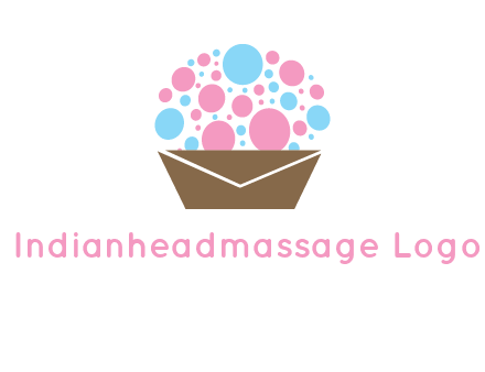 cupcake with envelope logo